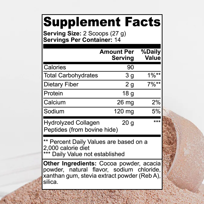 Grass-Fed Collagen Peptides (Chocolate)